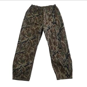 Vintage Cabelas Gore-Tex Mossy Oak Treestand Camo Rain Pants Size XL Made In USA